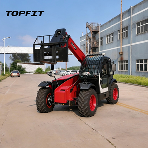TOPFIT TR730 Construction Telehandler Yunnei Diesel Engine 76KW 1m Bucket High Efficiency for Material <b>Stacking</b> Loader - Product Image 4