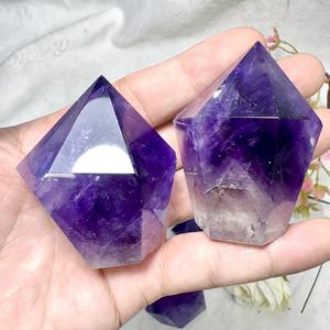 Pierre de guérison de haute qualité en gros, pointe d'améthyste, <span class=keywords><strong>prix</strong></span> des cristaux, tour d'améthyste violette, pointe de cristal, <span class=keywords><strong>baguette</strong></span> pour la décoration - Product Image 6