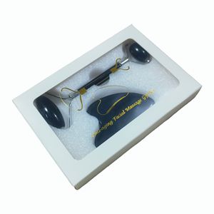 ชุดลูกกลิ้งนวดหน้าและกัวซาหินออบซิเดียนสีดำพร้อมกล่อง - Product Image 2