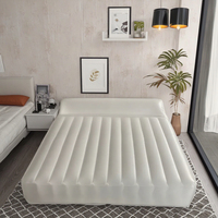 Mobilier convertible de matelas gonflable double moderne avec oreiller pour le camping et l'hôpital
