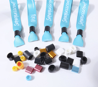 Pulsera de Tela Personalizada con Cierre de Plástico Ajustable e Impresión de Logotipo