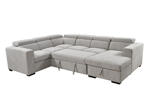 Canapé-lit d'angle moderne <span class=keywords><strong>avec</strong></span> rangement, convertible et extensible, idéal pour salon et appartement - Product Image 3