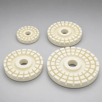 Disque de meulage segmenté en céramique de zircone haute dureté ZrO2 avec rainures, tailles personnalisées