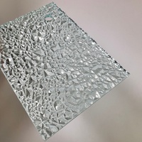 Panneau acrylique personnalisé haute clarté avec texture de gravier 3D, idéal pour l'art mural peint sur fenêtre et les panneaux décoratifs organiques intérieurs