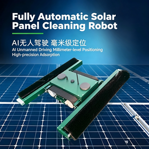 Robot de Limpieza Fotovoltaica con Control Remoto, Sistema de Seguimiento Automático Inteligente Antivuelco, Equipo para Plantas de Energía Solar, Sin Control Remoto - Product Image 4