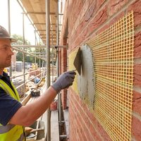 Rete in Fibra di Vetro per Intonaco/Rete in Fibra di Vetro a Maglia Larga in Rotoli per Rinforzo Pareti EIFS