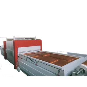 PVC aluminum foil vacuum film press 3d MDF door skin press semi-automatic heat transfer machine