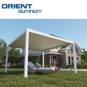 Gazebo d'extérieur 3*3 3*4 3*5 4*6m, étanche bioclimatique, pergola à <span class=keywords><strong>louvre</strong></span> en aluminium blanc, automatique, patio, arrière-cour - Product Image 4