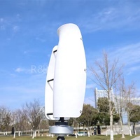 Système d'éolienne à axe vertical de type tulipe R&X pour usage domestique, éolienne et panneau solaire, 2 kW, 5 kW