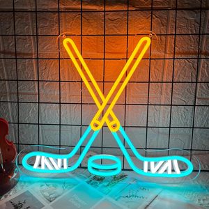 Hockey Neon Sign LED dimmable USB powered ambient <b>light</b> store <b>window</b> decoration <b>light</b> street indicator <b>light</b> landscape <b>light</b> 5v - Product Image 6
