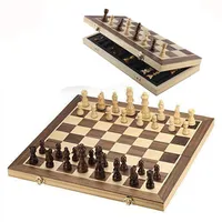Ahşap toptan klasik katlanır lüks turnuva oyunları seti manyetik tahta oyunu orijinal satranç tahtası çocuklar yetişkinler için