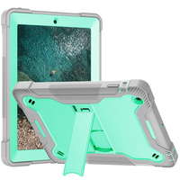 Étui de tablette hybride en silicone et PC, durable et coloré, avec support pliable, protection anti-choc pour iPad 2/3/4