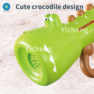 Jouet <span class=keywords><strong>trompette</strong></span> musicale mignon en forme <span class=keywords><strong>de</strong></span> crocodile pour tout-petits, corne musicale avec lumière et son, jouets éducatifs pour le développement <span class=keywords><strong>de</strong></span> la parole - Product Image 5