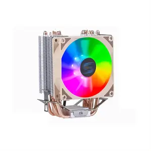 Ventilateur de refroidissement 90mm Haute performance 6 caloducs RGB 1700 Cpu Refroidisseur d'air