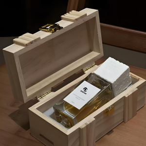 Chai xịt nước hoa thủy tinh cao cấp, nắp vặn, chai xịt nước hoa trong suốt 50ml 100ml, hình vuông, chai xịt nước hoa thủy tinh rỗng kèm nắp gỗ - Product Image 3