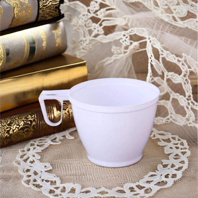 Wholesale 6oz Hard Plastic Coffee Cup with Handle