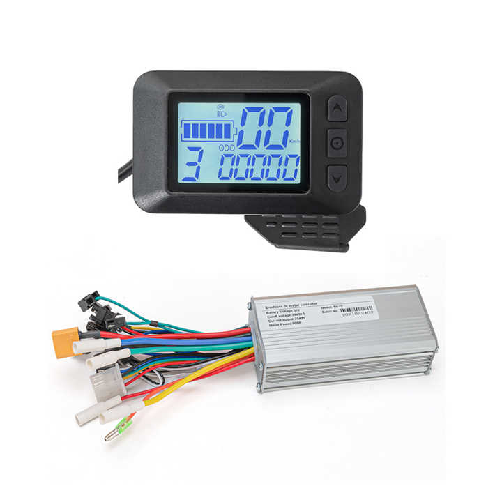 CHOYUE Elektrische Fiets Controller 250W/350W Elektrische Fiets Controller Waterdichte LED Lcd scherm Borstelloze Elektrische Fiets E-bike Controller