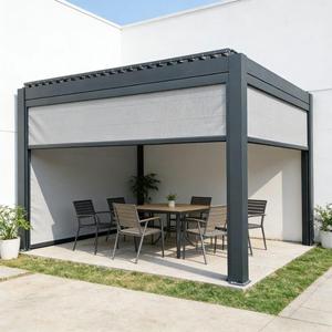Persiana Enrollable Motorizada <span class=keywords><strong>para</strong></span> Exteriores de PVC de Lujo <span class=keywords><strong>para</strong></span> Balcón, Cortina Vertical Inteligente Resistente al Viento con Sistema Ziptrack - Product Image 5