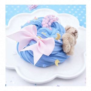 Kawaii Colorful DIY Squishy <b>Set</b> Funny Eco-Friendly Fluffy <b>Slime</b> Kit for Kids Factory Workshop Wholesale Playdough Creative Toy - Product Image 2