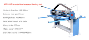 Lijadora de Banda Manual de Gran Formato para Trabajos en Madera con Banda de Alambre - Product Image 2