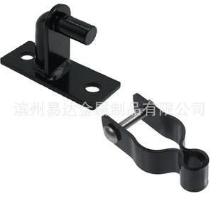 Bisagras de Puerta de Montaje en Pared Eda, Hierro Galvanizado, 2 Orificios, Montaje Superficial, Antioxidante, Bisagra Industrial para Muebles - Product Image 3