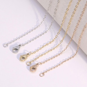 Stainless Steel <b>Cross</b> <b>Chain</b> Clavicle Necklace Unisex Minimalist Design Zinc Alloy Vacuum Electroplated Gift Jewelry - Product Image 3