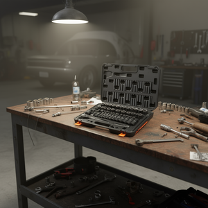 VEVOR 33-Piece 1/2 In Drive <b>Impact</b> <b>Socket</b> Set SAE 3/8-1 In Metric 6-Point Cr-V Alloy Steel Industrial Grade - Product Image 2