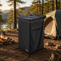 ADA OVERLAND Tente de douche légère en PVC pour camping estival, portable, imperméable, pour une personne, pour l'intimité en extérieur
