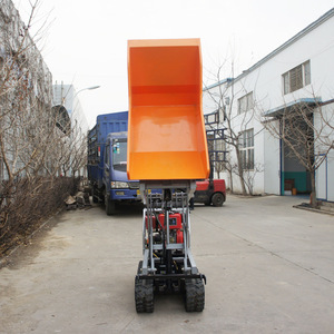 SONGMAO Carriola <span class=keywords><strong>a</strong></span> Benzina da 300KG con <span class=keywords><strong>Cingoli</strong></span> per Calcestruzzo, Carriola Pesante per Edilizia - Product Image 4