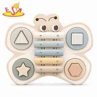 Wooden Montessori Musical Instrument Set for Toddlers Kids Percussion Xylophone Maraca Tambourine Recorder Toys W07A260C