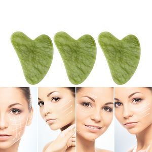 Superventas Natural Xiuyan Jade Guasha herramienta raspado herramienta de masaje Xiuyan Jade Gua Sha herramienta Facial para estiramiento facial - Product Image 4