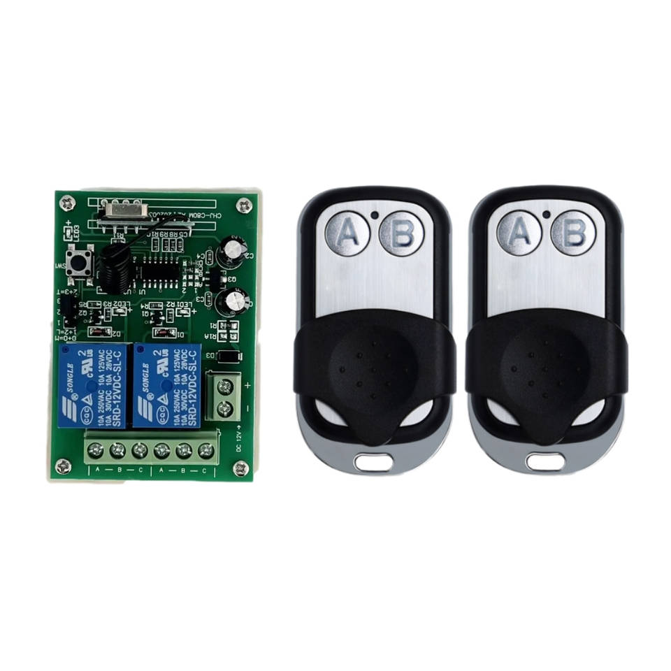 433mhz Relay Rf Transmitter and Receiver Electric 12v Relay Switches ...