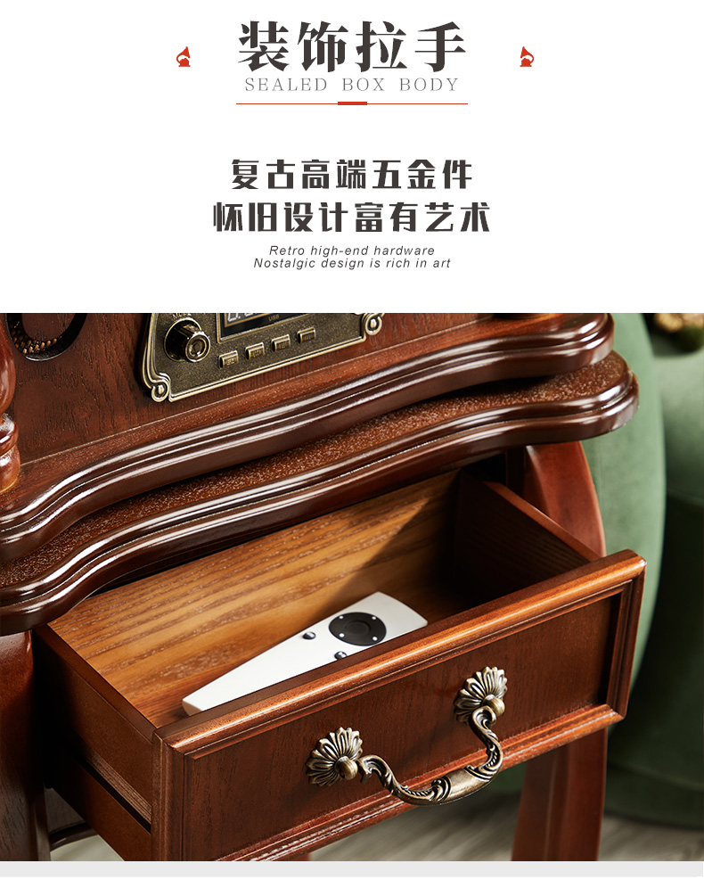High End Turntable Multifunction  Player Record Player Vinyl Record Box Phonograph Record Player