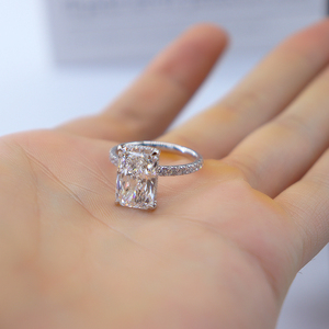 마돈나 랩 성장 다이아몬드 보석 GIA 인증 랩 성장 3CT 5CT 랩 성장 웨딩 다이아몬드 약혼 반지 - Product Image 5