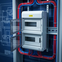 Boîte de distribution Saipwell IP65 étanche NEMA4 en plastique PC MCB/MCCB 60A 230V Modèle GDB-18 Équipement électrique industriel