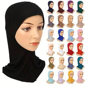 CCY Casquette élastique musulmane tendance pour hijab sous écharpe chapeau élégant cou couverture complète crème solaire décontracté châle casquette pour femmes - Product Image 1
