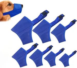 Nylon Adjustable Dog Muzzles Mouth Cover For Small Medium Large Dogs Anti-Bite Custom Dog Muzzles