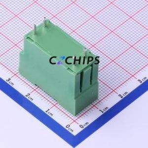 KF2EDGVH-5.0-2*2P Plug-in Terminal Block Through hole,P=5mm Connector Board-to-Board / Socket - Closed 5mm Green Straight Pin - Product Image 2