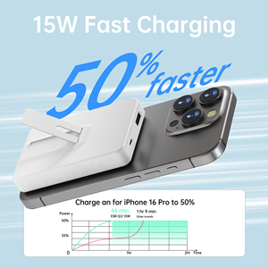 Batería Portátil Ultra Delgada de Polímero de Litio Magnética de 10000 mAh y 20 W con Pantalla LED <span class=keywords><strong>para</strong></span> <span class=keywords><strong>iPhone</strong></span>, Carga Rápida Inalámbrica - Product Image 5