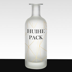 Bouteille en verre clair de qualité supérieure personnalisée de 500 ml, 700 ml, 750 ml, style Oslo Apothek, pour gin, whisky, tequila, <span class=keywords><strong>rhum</strong></span>, avec boîte <span class=keywords><strong>cadeau</strong></span> - Product Image 4