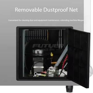 Máquina de Hielo Doméstica de Acero Inoxidable para Uso en el Hogar, Producción de 50-75 Kg <span class=keywords><strong>por</strong></span> Día, Máquina de Hielo en Cubos Bajo Mostrador, Pequeña - Product Image 3