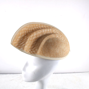 DIY New Shape Women Sinamay <strong>Hats</strong> Base Royal <strong>Ascot</strong> Linenette Meniscus Fascinator <strong>Hat</strong> Base - Product Image 6