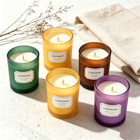Bougie classique en cire de soja, aromathérapie, faite à la main pour la Saint-Valentin et la fête des mères