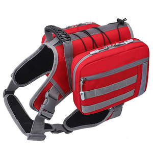 Mochila Desmontable para Perros, Mochila Impermeable para Perros con Arnés y Bolsas de Almacenamiento Extraíbles para Perros Grandes, para Senderismo y Caminatas al Aire Libre - Product Image 1