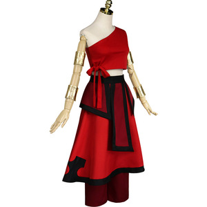 Costume Cosplay di Halloween Anime <span class=keywords><strong>Avatar</strong></span>: L'Ultimo Dominatore dell'Aria, Pantaloni Bumi Omashu Katara, Componenti in Poliestere, Unisex per Adulti - Product Image 1