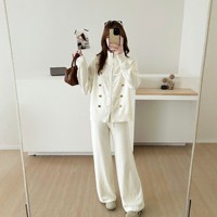 Ensemble deux pièces en tricot élégant et haut de gamme pour femme, nouvelle collection automne-hiver, tenue décontractée chic et unique, style transfrontalier