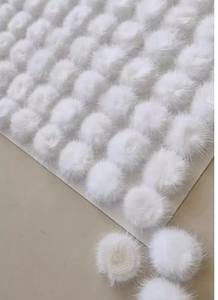 Boules de fourrure d'animaux avec pompon en vison, 3cm, à coudre sur écharpe tricotée, chaussures, accessoires de décoration, Mini, 30mm, livraison gratuite - Product Image 6