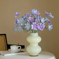Fleurs artificielles de marguerites de style nordique, fausses fleurs pour intérieur, salon, bureaux, tables basses, tiges simples, fleurs fraîches et minimalistes