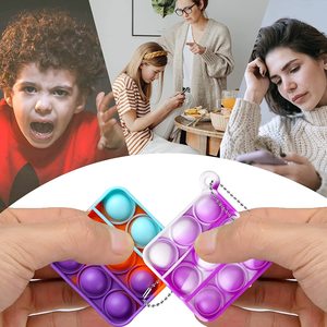 ของเล่นบีบมินิป๊อปคีย์เชนแบบขายส่ง ของเล่นซิลิโคนบีบคลายเครียด ของเล่นบับเบิ้ลป๊อปแบบกด ของเล่นเสริมพัฒนาการทางประสาทสัมผัส จำนวนมากจาก <span class=keywords><strong>VK</strong></span> - Product Image 4