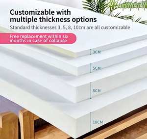 Coussins sur mesure durables et de haute densité pour canapé et matelas, design moderne épais et rigide pour chambre à coucher - Product Image 2